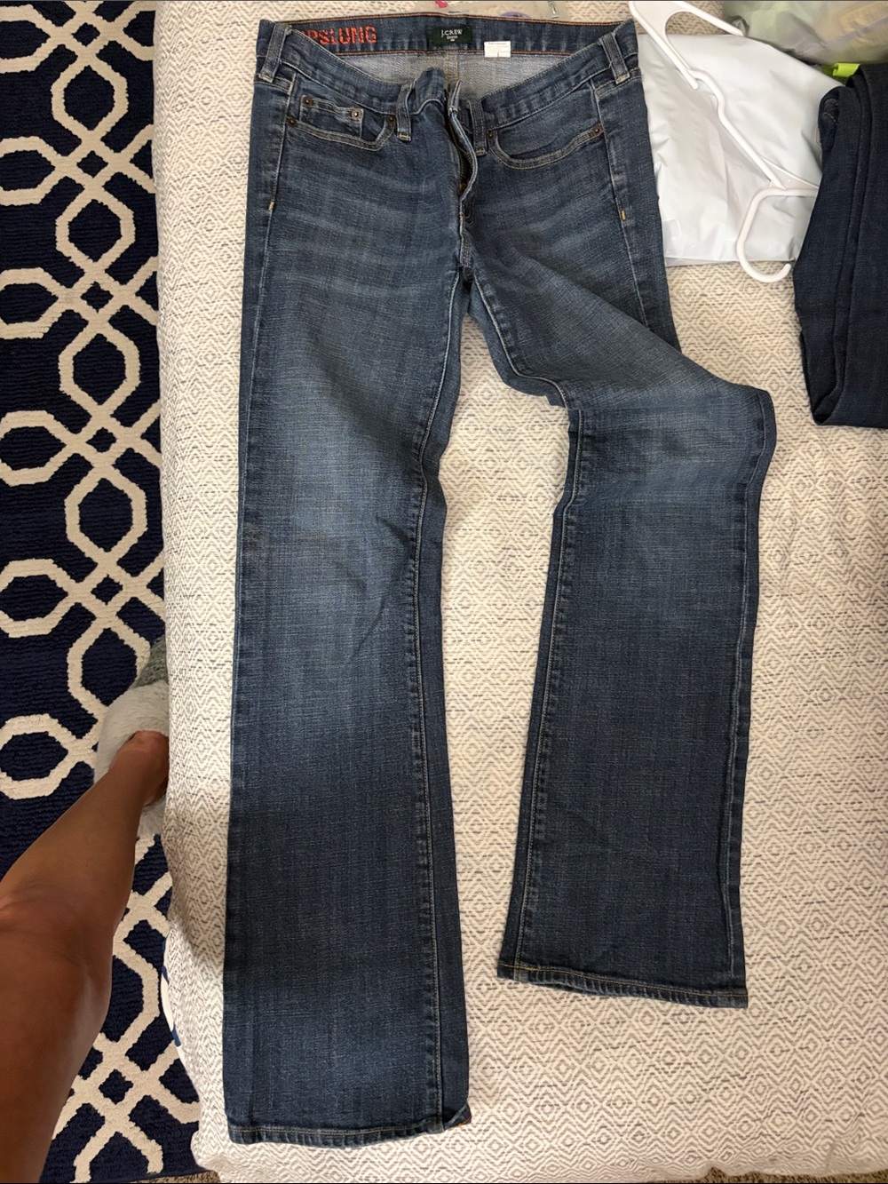 J. Crew Dark Blue Boot Cut Jeans